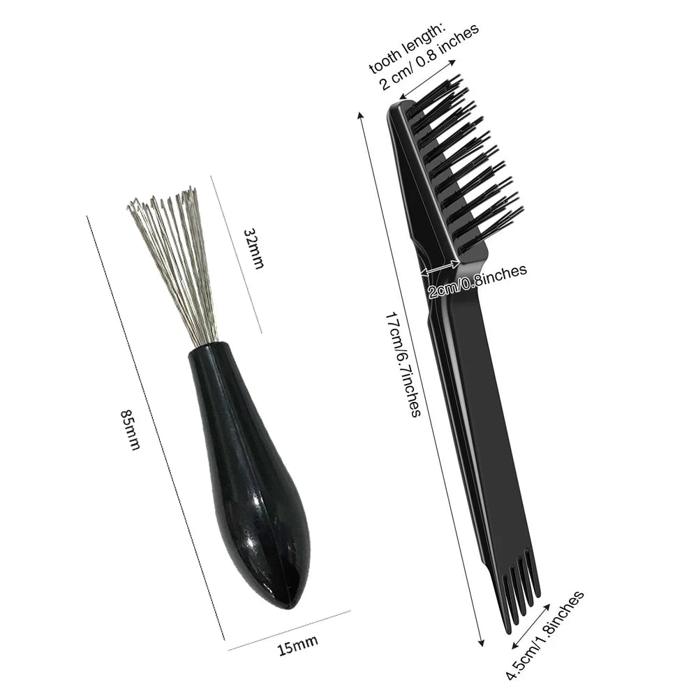 1pcs Hair Brush Cleaner Hairbrush Comb Cleaner for Removing Hair Dust Handle Embeded Comb Cleanup Hook Salon Removing Tool